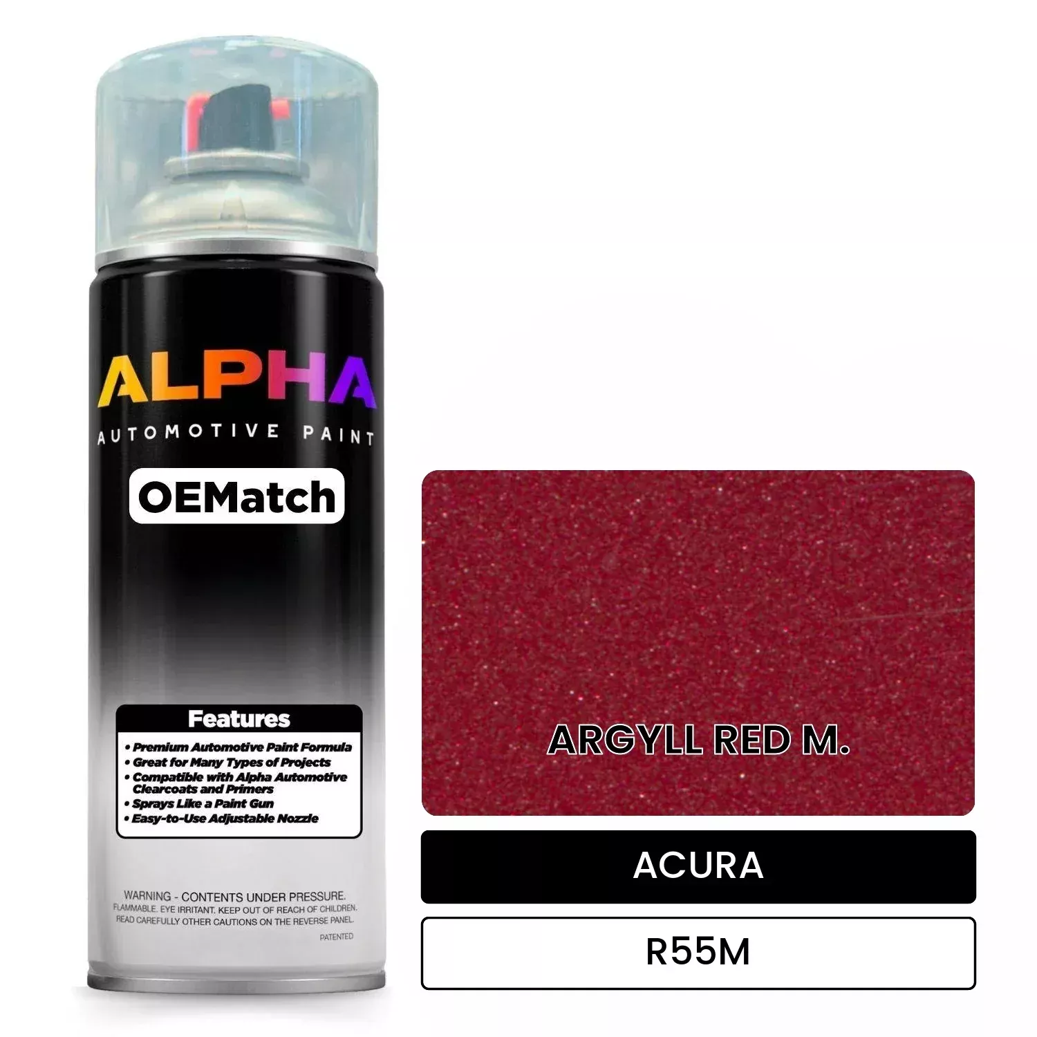 ACURA ARGYLL RED M. R55M | OEMatch Automotive Spraycan