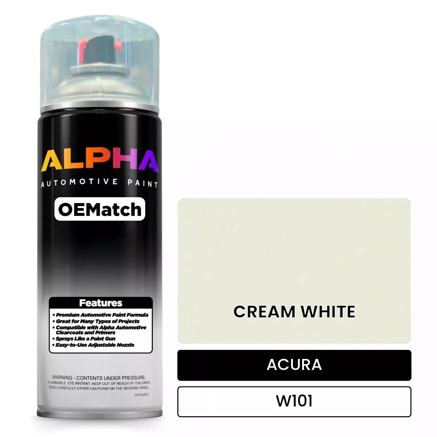 ACURA CREAM WHITE W101 | OEMatch Automotive Spraycan