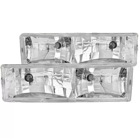 AnzoUSA 111004 Crystal Headlights Chrome