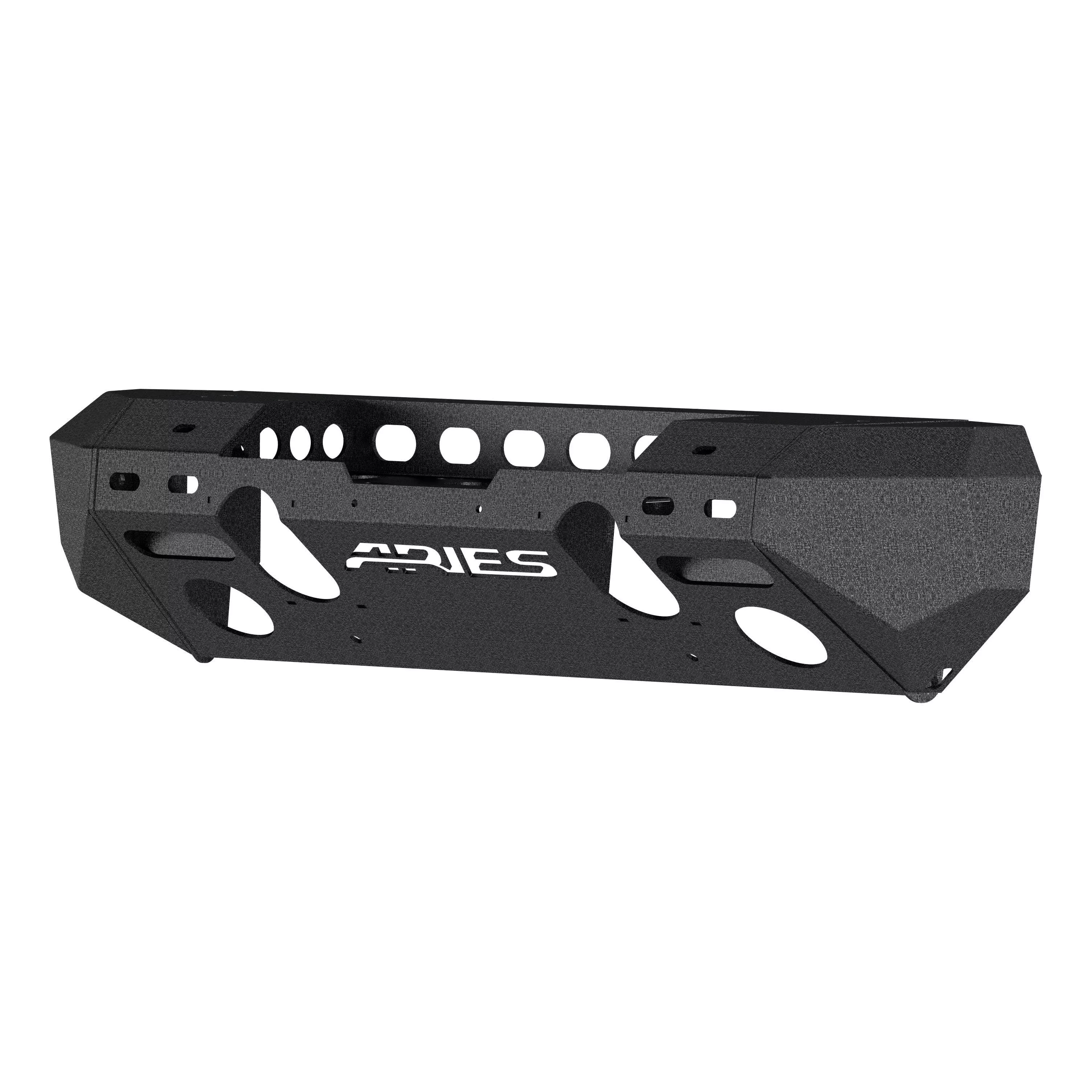 ARIES 2082070 TrailChaser Jeep Wrangler JL, Gladiator Steel Front Bumper (Option 6)