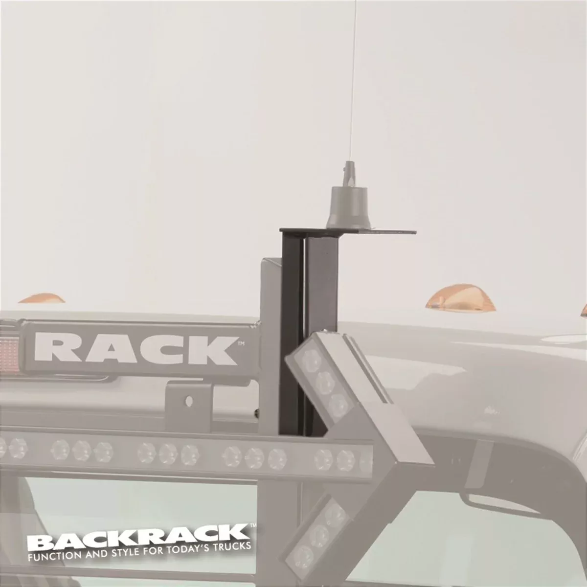 BACKRACK 91008 Antenna Bracket 3.50 Square with 7/8 Hole.