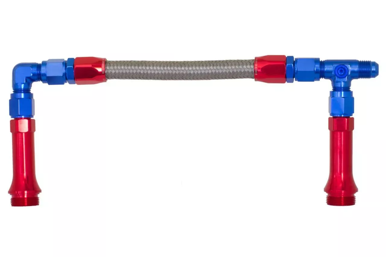 Redhorse Performance 5950-08-1 -08 Holley Ultra XP carbs dual feed fuel line kit-blue/red