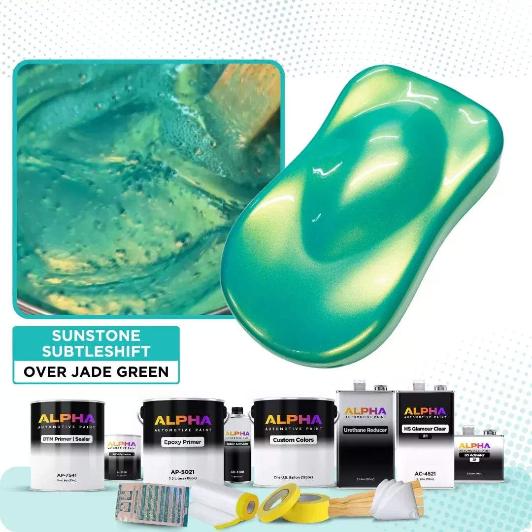 Sunstone over Jade Green Vehicle Paint Kit