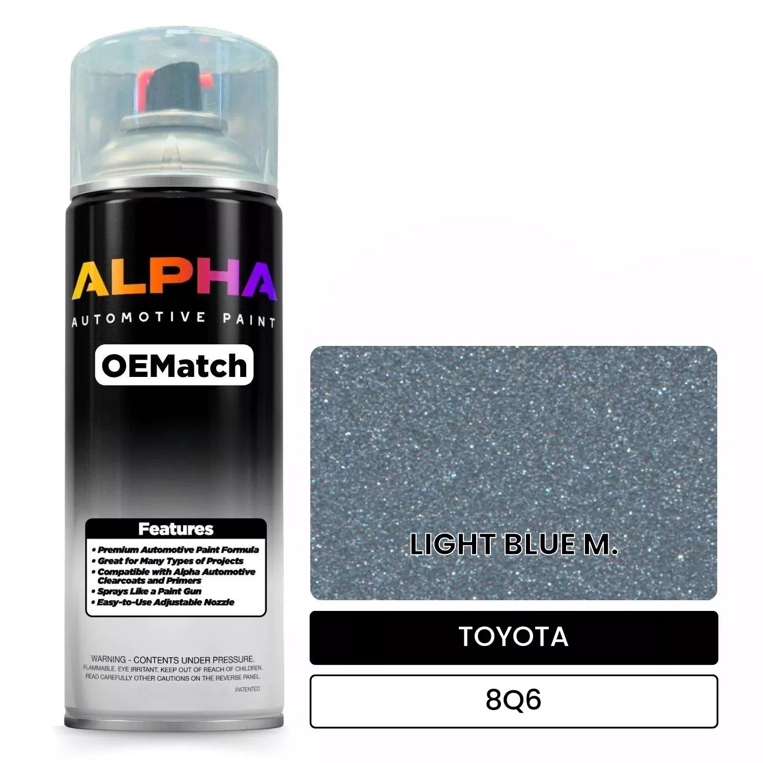 TOYOTA LIGHT BLUE M. 8Q6 | OEMatch Automotive Spraycan