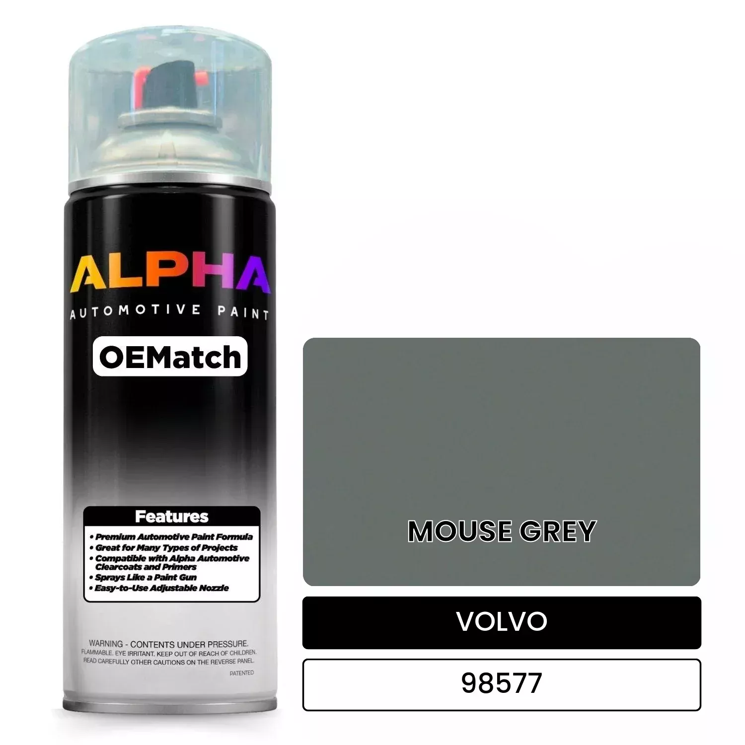 VOLVO MOUSE GREY 98577 | OEMatch Automotive Spraycan