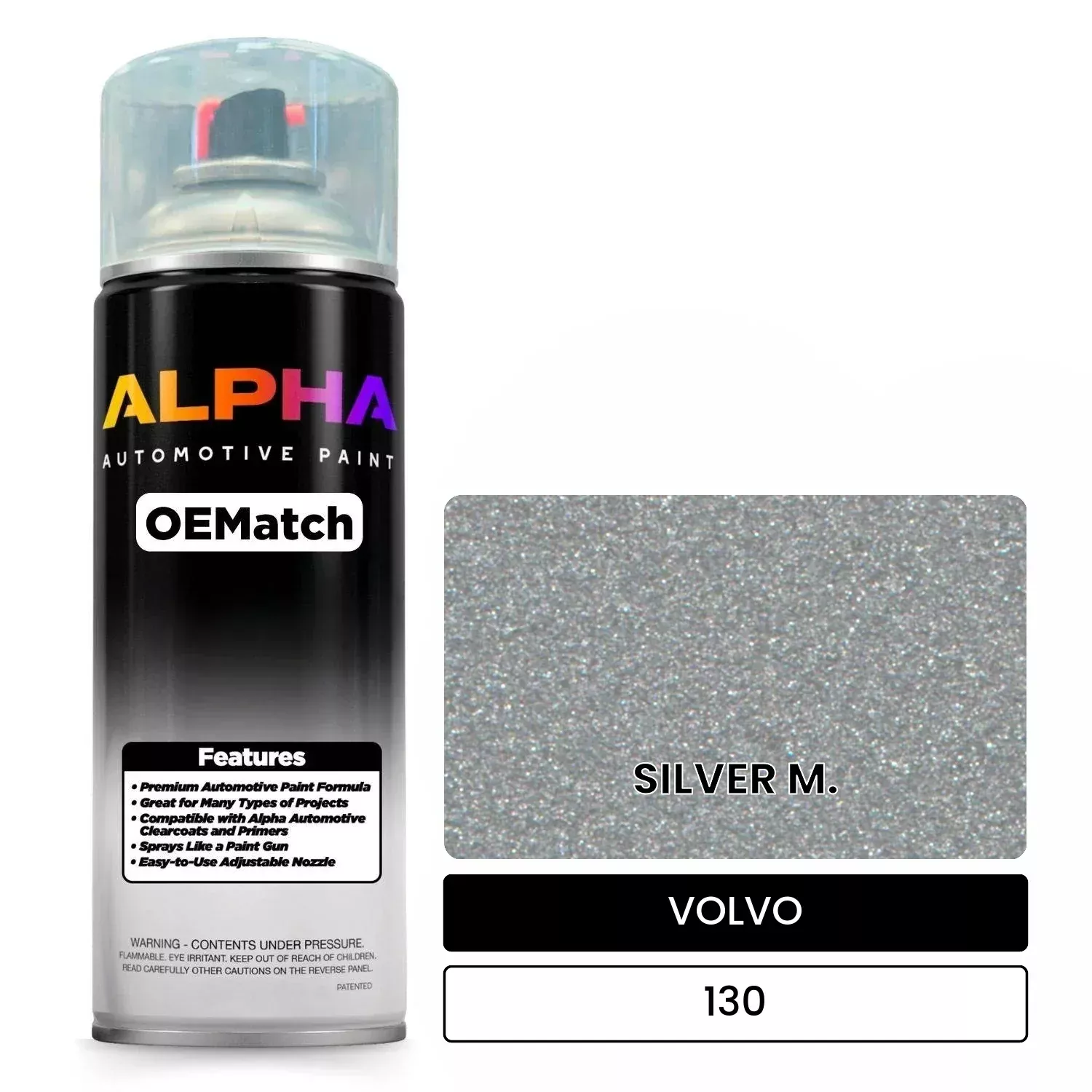 VOLVO SILVER M. 130 | OEMatch Automotive Spraycan